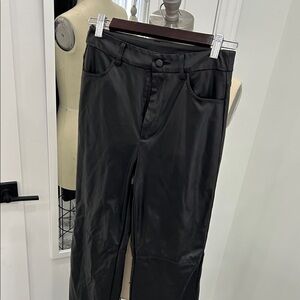 SHEIN Black Faux leather Pants